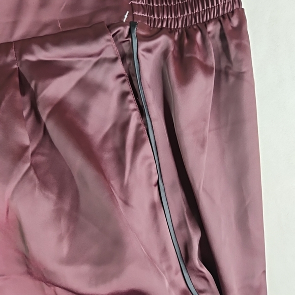 Torrid Black Wide Leg Satin High Rise Pant Size 3tall Pull On Pockets - Picture 9 of 12